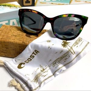 100% authentic,genuine and original Costa Bimini; shiny abalone w grey Polarized